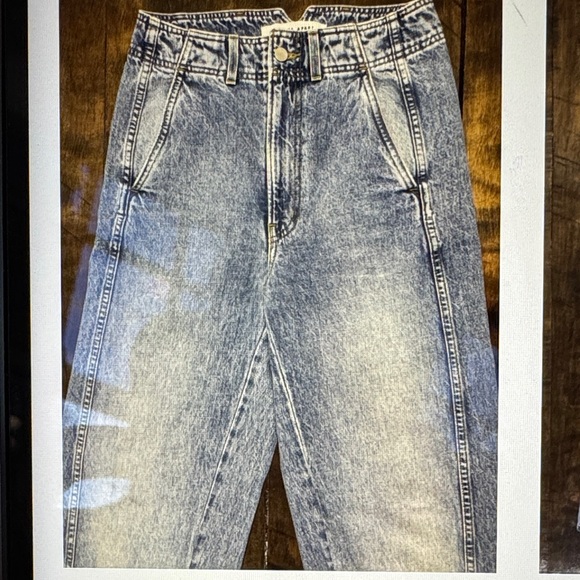 Apiece Apart Light Blue Wide Leg Jeans - Picture 3 of 6